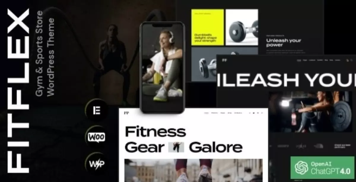 FitFlex - Gym &amp; Sports Store WordPress Theme