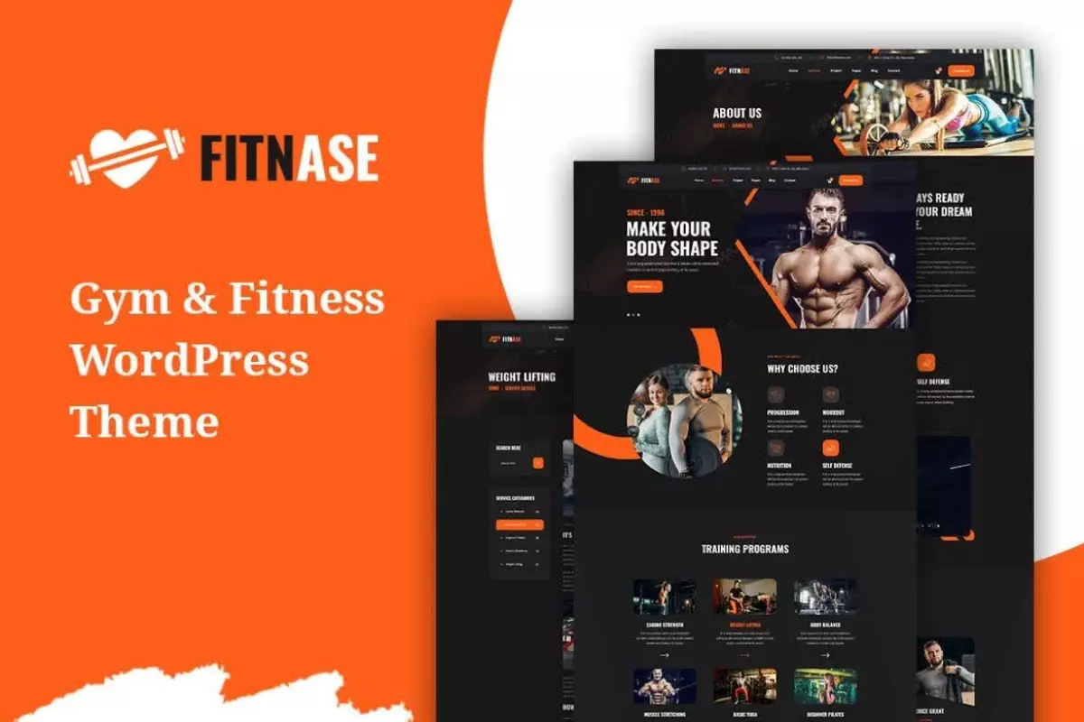 Fitnase - Gym And Fitness WordPress Theme 1.0.5