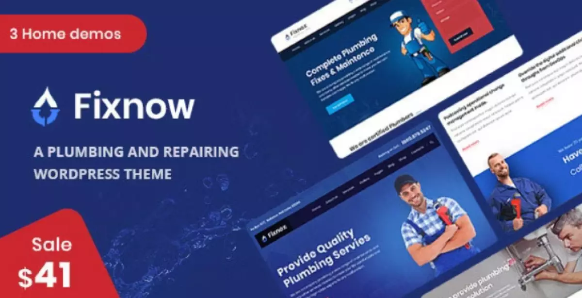 Fixnow - A Perfect Plumbing WordPress Theme