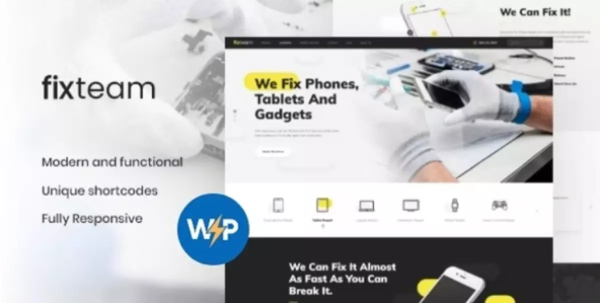 FixTeam | Electronics &amp; Mobile Devices Repair WordPress Theme