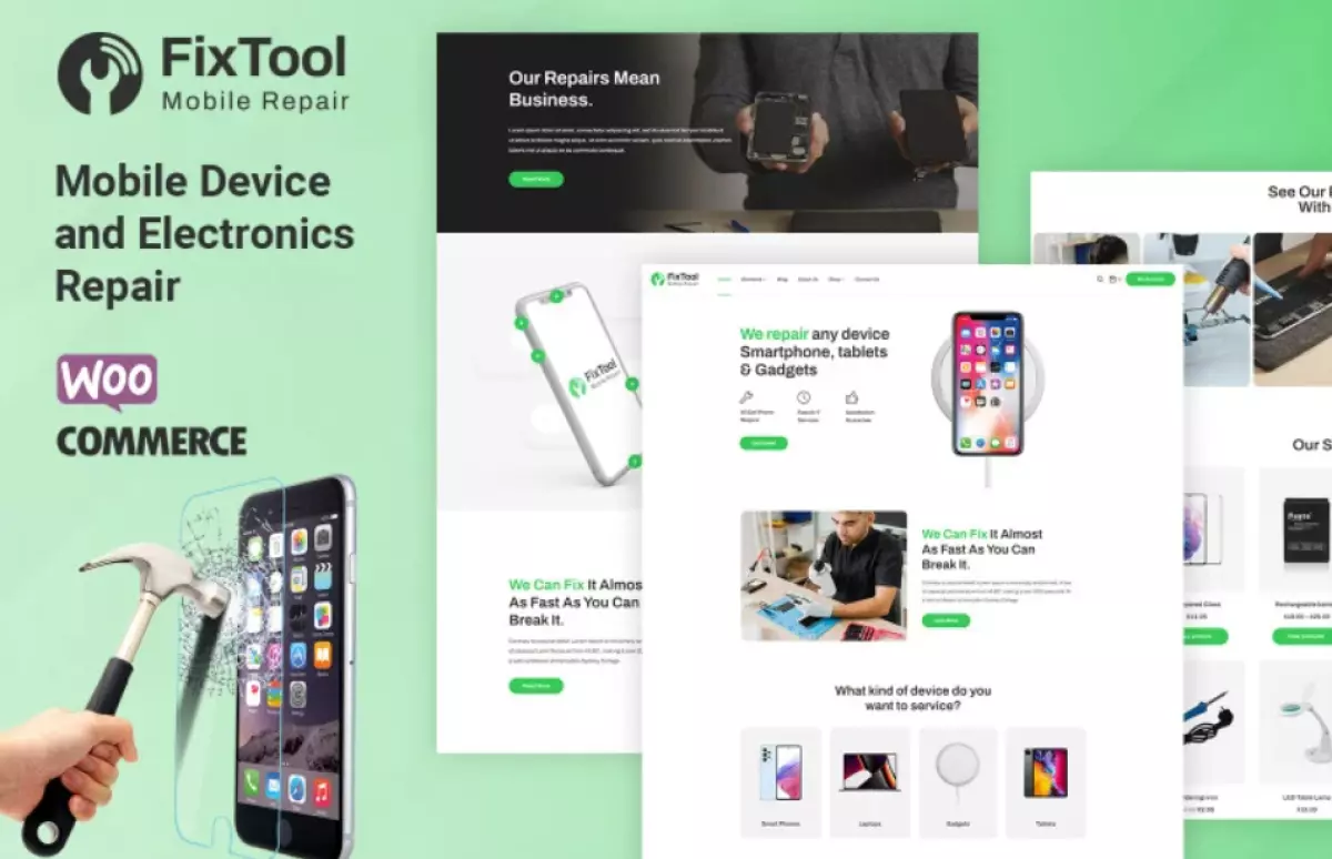 Fixtools - Electronics, Mobile and Repair Service WooCommerce Theme