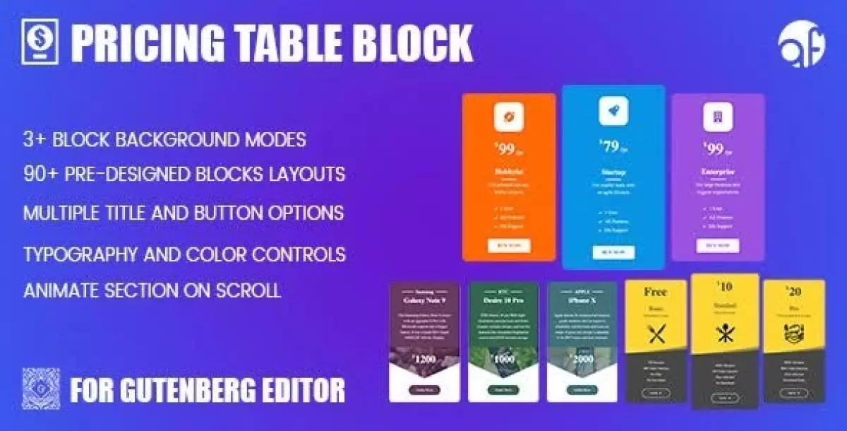 [WISH] Pricing Table Block for WordPress