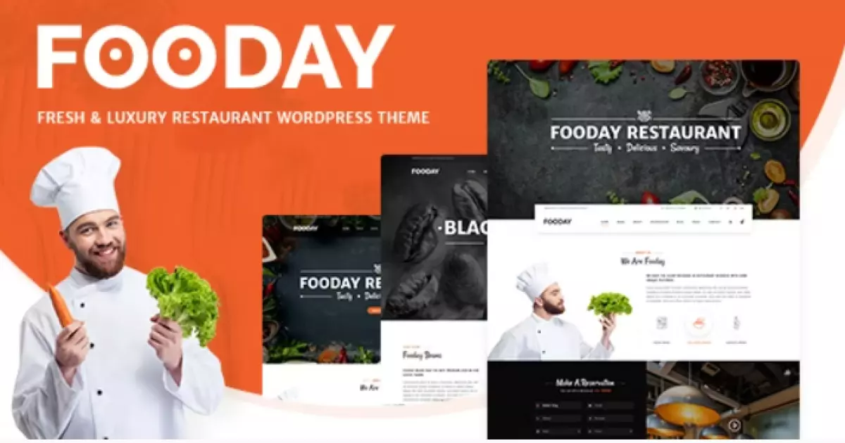 Fooday - Fresh &amp; Luxury Restaurant WordPress Theme