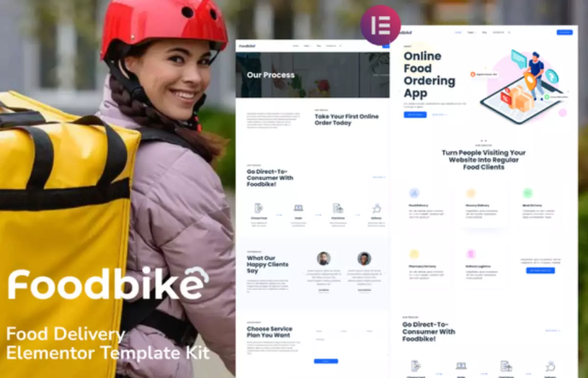 Foodbike – Food Delivery Elementor Template Kit