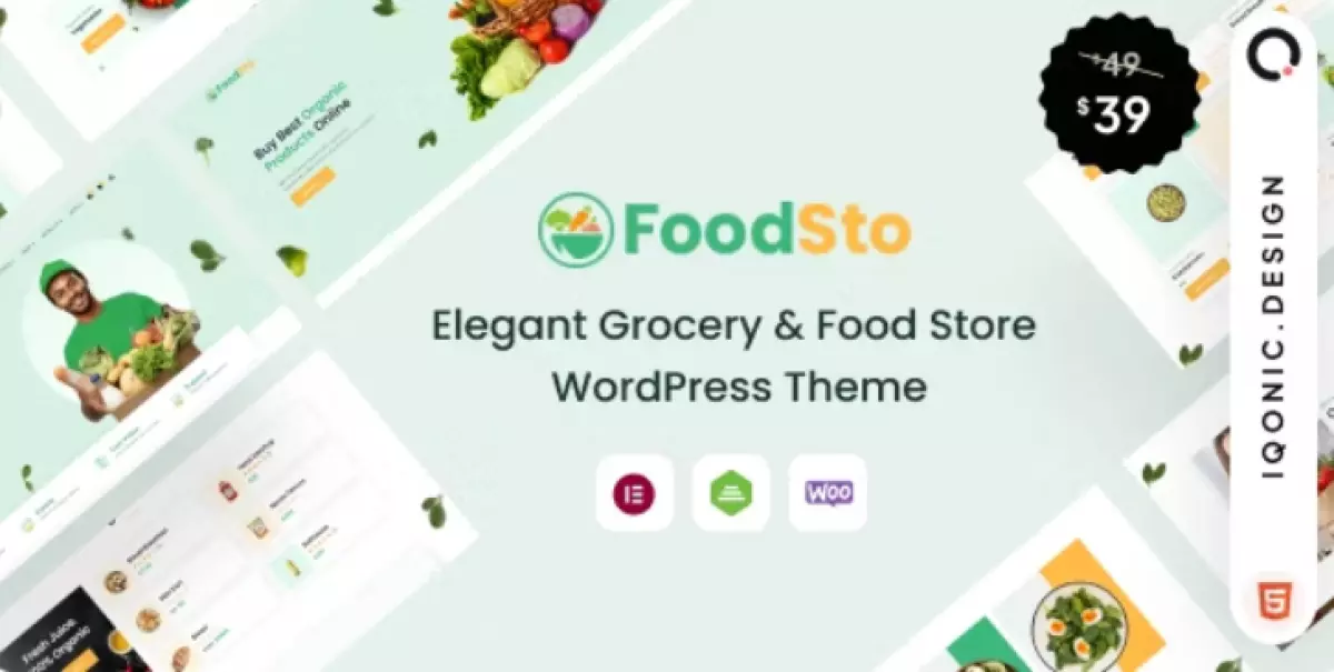 Foodsto : Grocery &amp; Food Store WordPress Theme