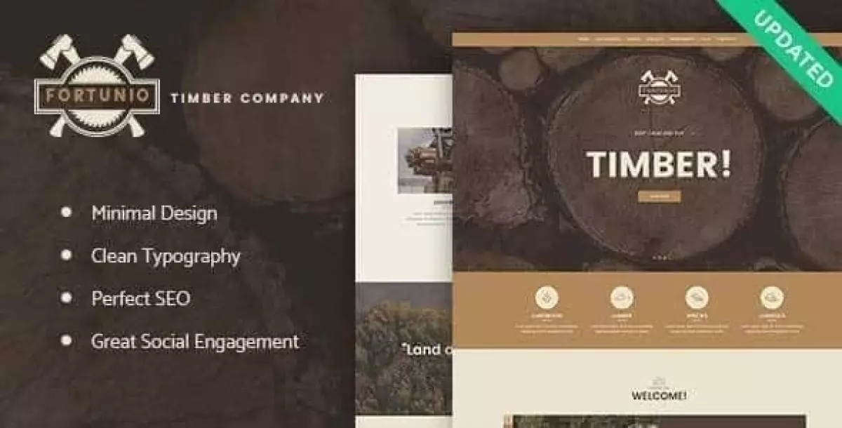 Fortunio - Timber / Forestry / Wood Manufacture WordPress Theme 1.2.1