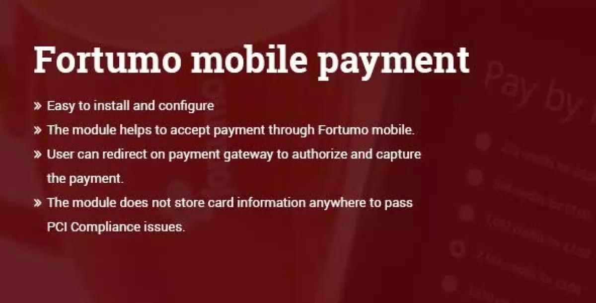 Forumo mobile payment WordPress plugin 1.0