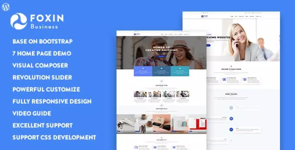 Foxin - Responsive Business WordPress Theme 1.1.1