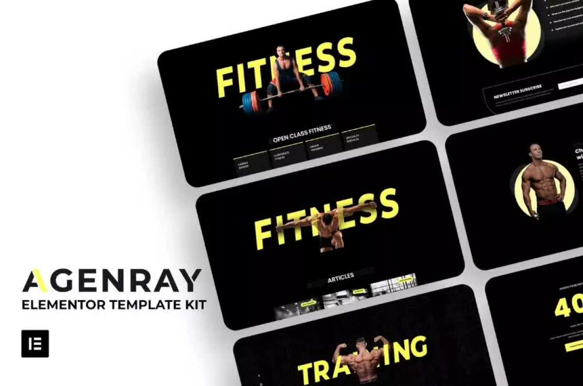 Agenray | Gym Elementor Template