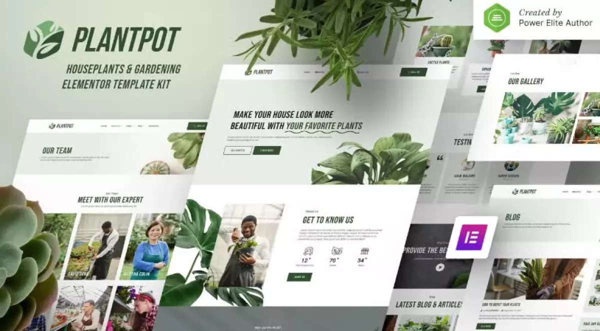 Plantpot – Houseplants & Gardening Elementor Template