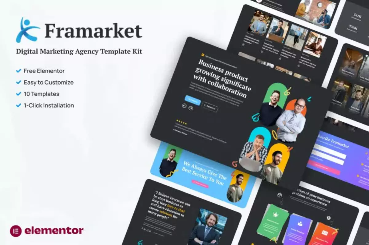 Framarket - Digital Marketing Elementor Template Kit