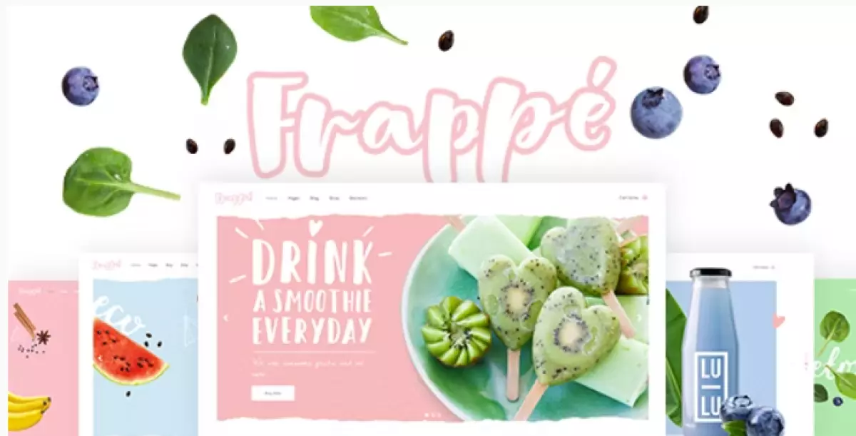 Frappé - Smoothie, Juice Bar and Organic Food Theme