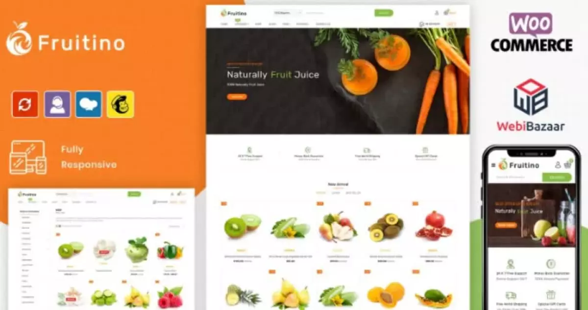 Fruitino &#8211; Food &#038; Grocery Store WooCommerce Theme