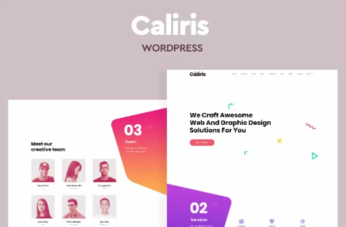 Caliris - Responsive One Page WordPress Theme