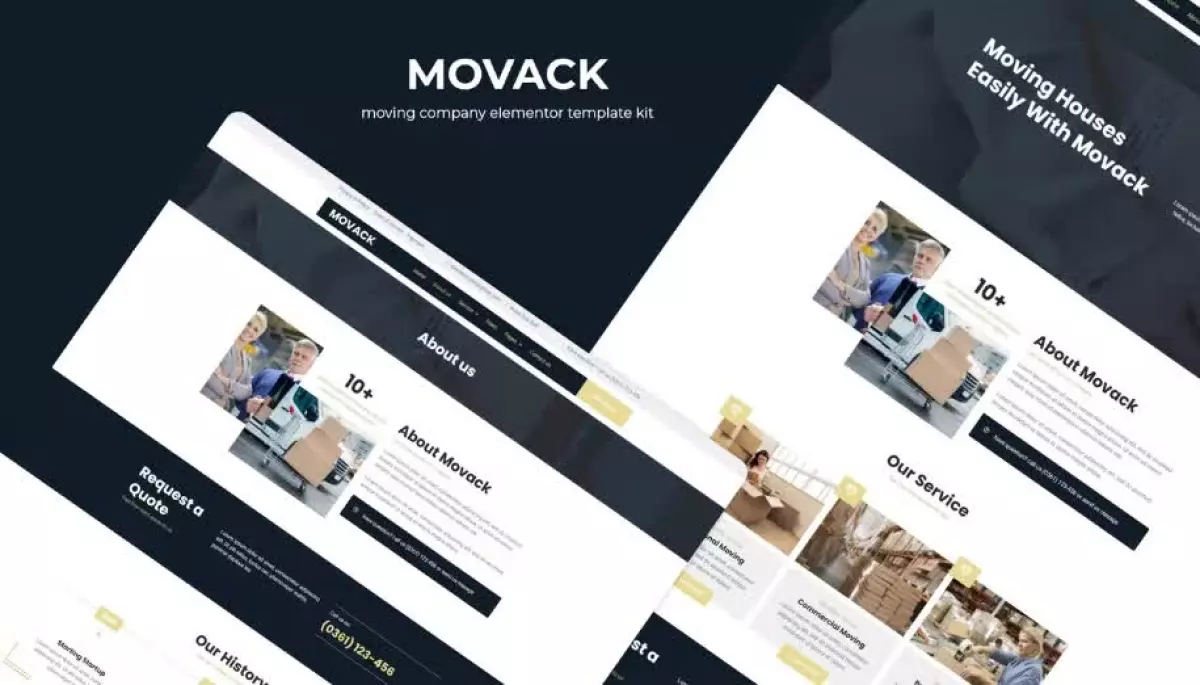 Movack - Moving Company Elementor Template