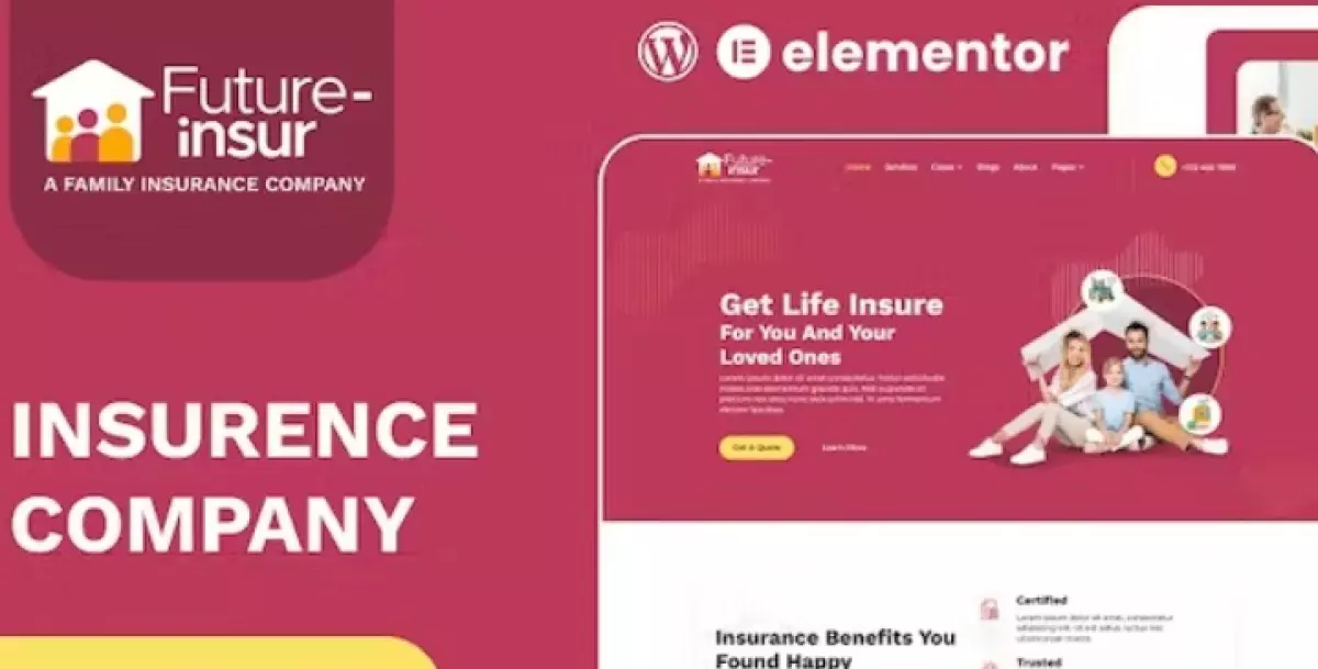 Future Insur - Insurance Company Elementor Template Kit