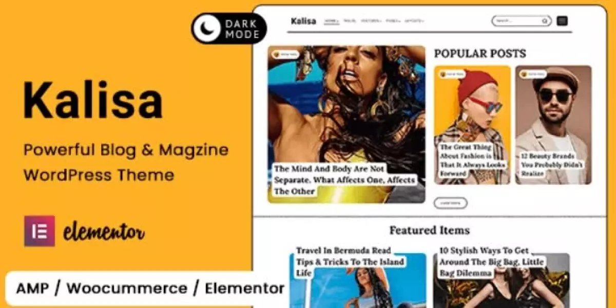 Kalisa | Blog & Magazine WordPress Theme