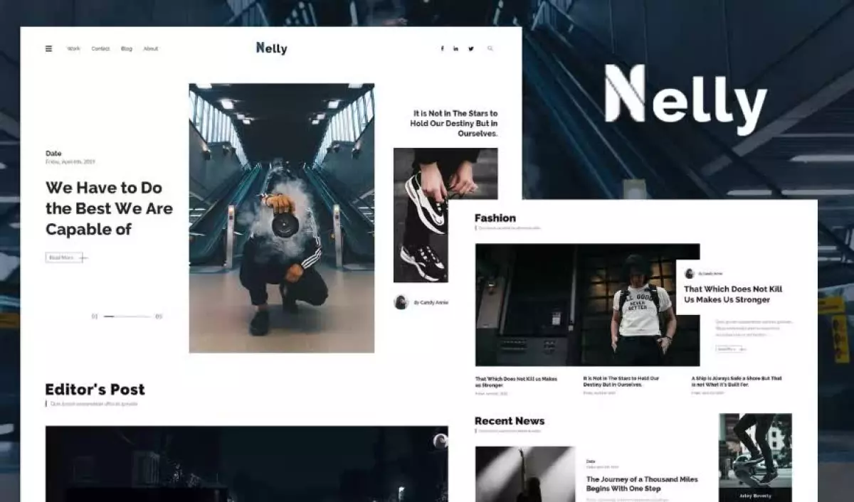 Nelly - Blog & Magazine Elementor Template