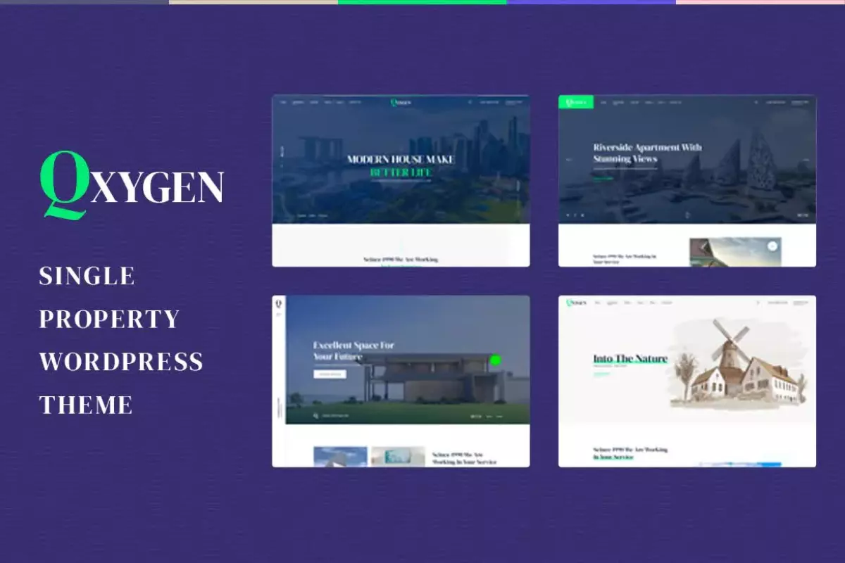 Qxygen - Single Property WordPress Theme 1.0.5