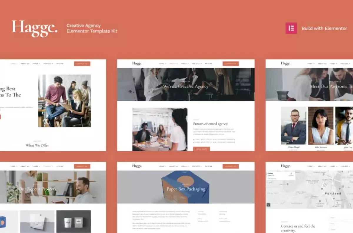 Hagge - Creative Portfolio Elementor Template