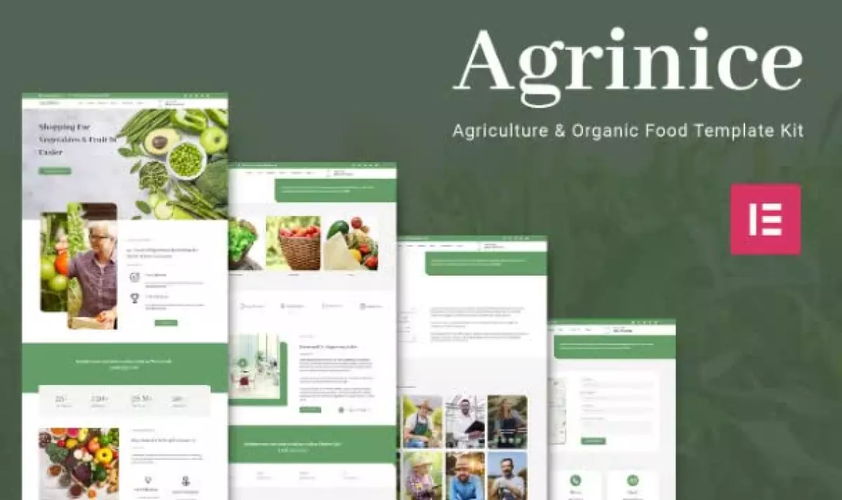 Agrinice - Agriculture & Organic Food Elementor Template