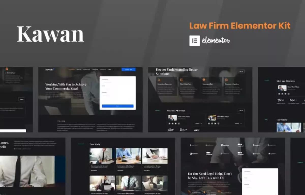 Kawan - Law Firm Elementor Template