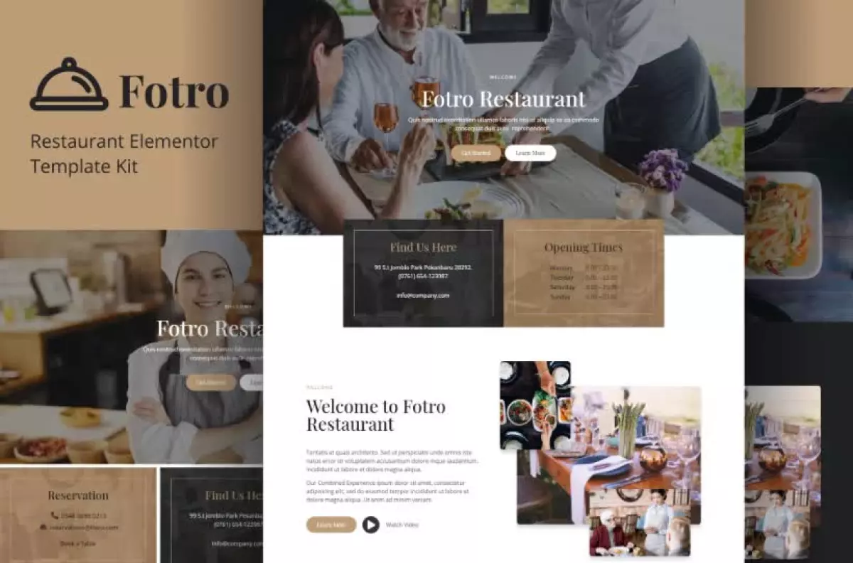 Fotro - Food & Restaurant Elementor Template
