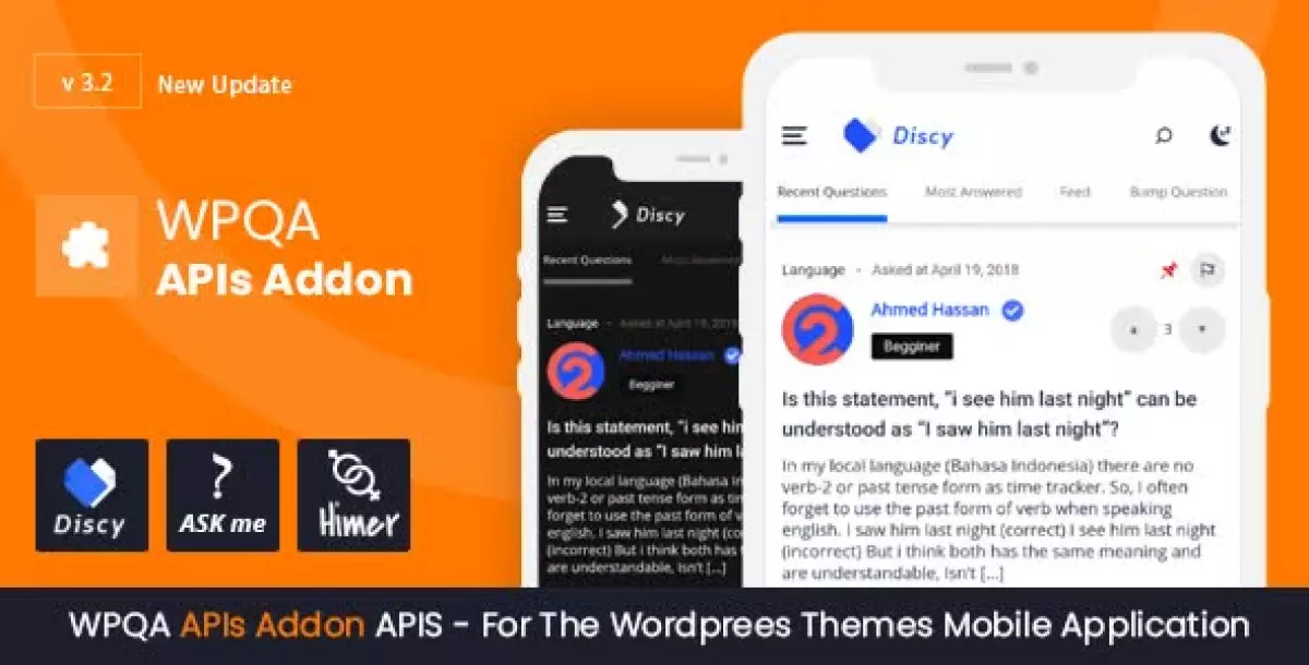 [WISH] WPQA APIs - Addon and APPs For The WordPress