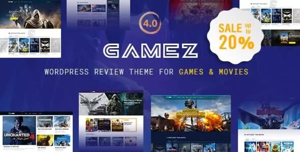 Best WordPress Review Theme For Games, Movies And Music - Gamez 4.3.4