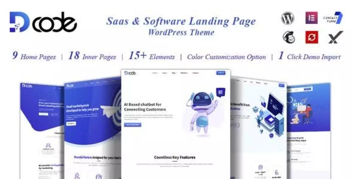 [WISH] DCode - SaaS Landing Page WordPress