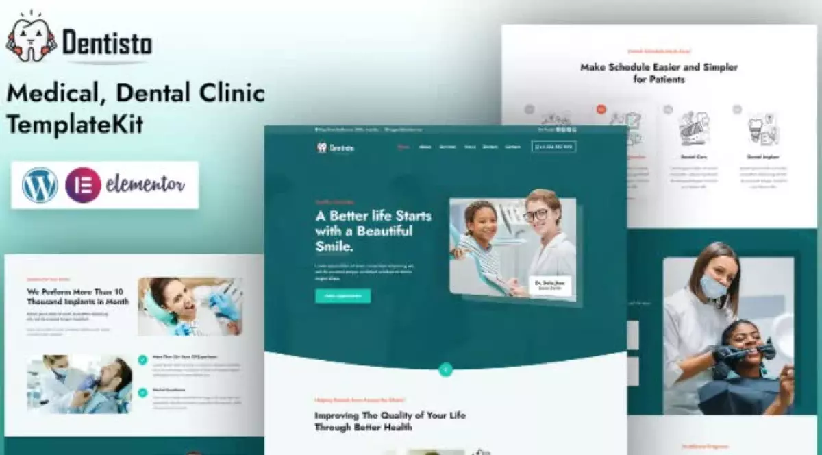 Dentisto | Dentist & Medical Elementor Template