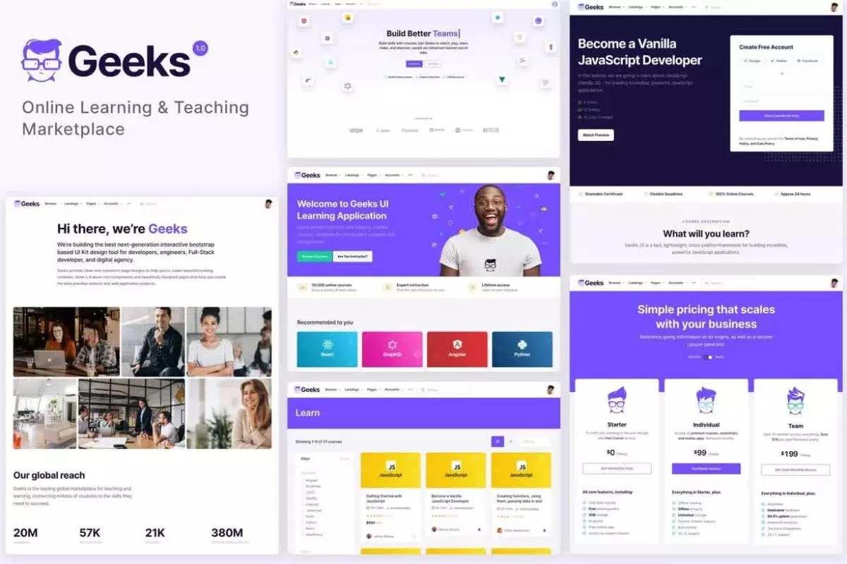 Geeks - Online Learning Marketplace WordPress Theme 1.2.14 