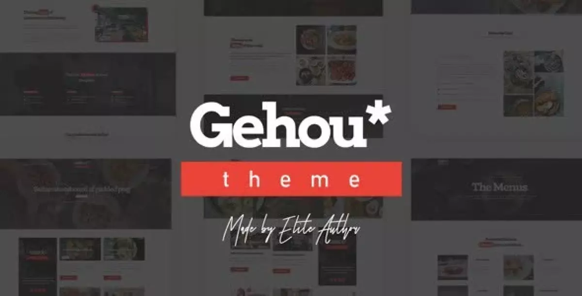 Gehou - A Modern Restaurant & Cafe Theme 1.1.4