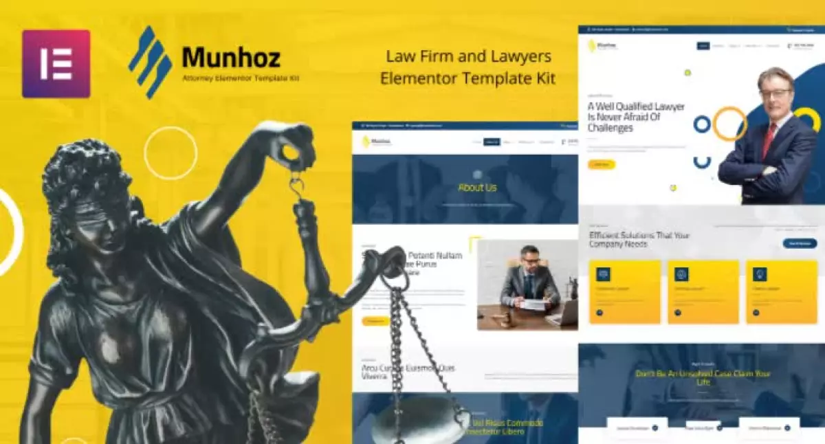 Munhoz - Law Firm & Attorneys Elementor Template