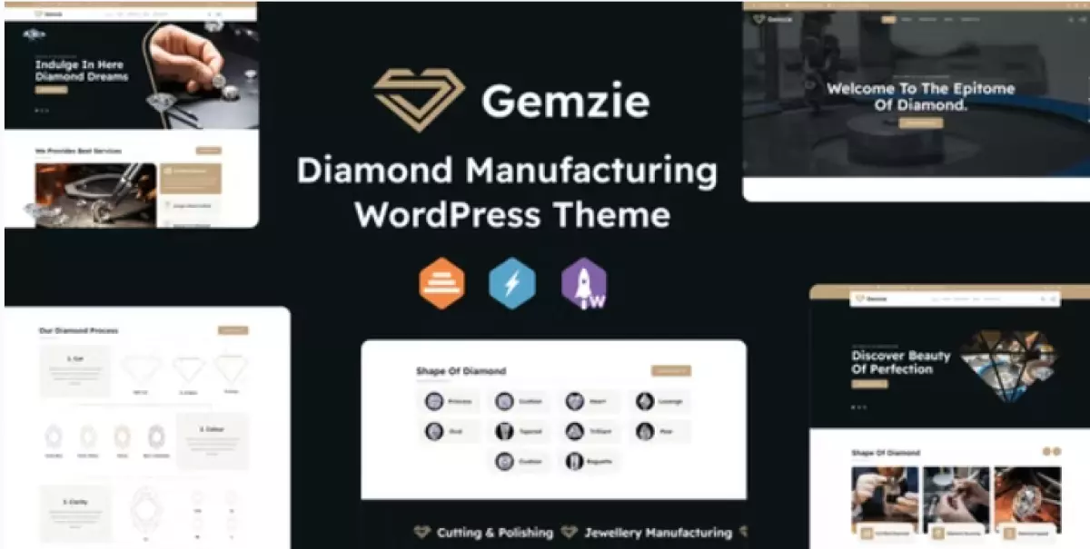 Gemzie - Diamond Manufacturing WordPress Theme