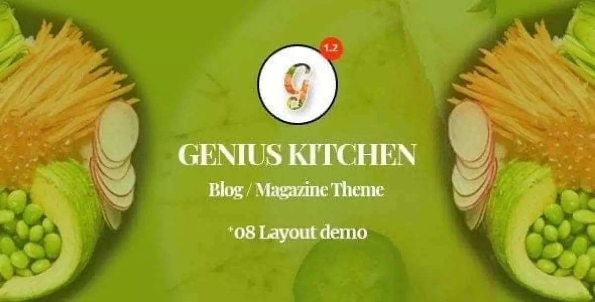 Genius Kitchen -  News Magazine and Blog Food WordPress Theme