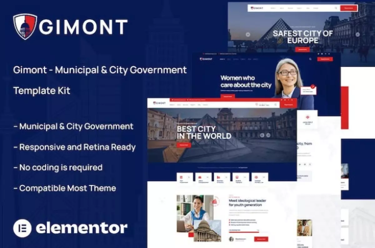 Gimont – Municipal &amp; City Government Template Kit