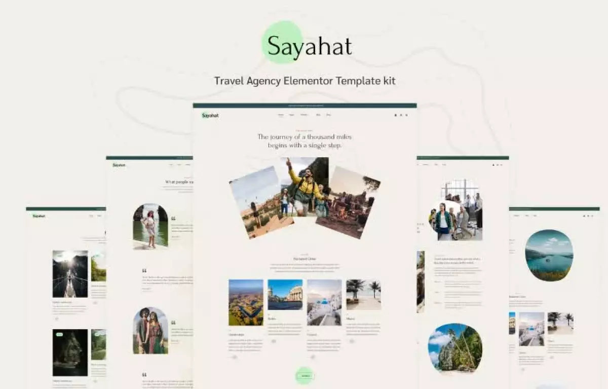 Sayahat - Travel Agency Elementor Template