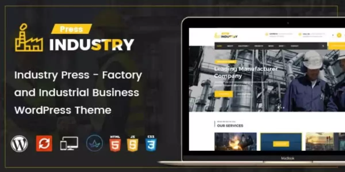 Industry Press - Factory and Industrial Business WordPress Theme