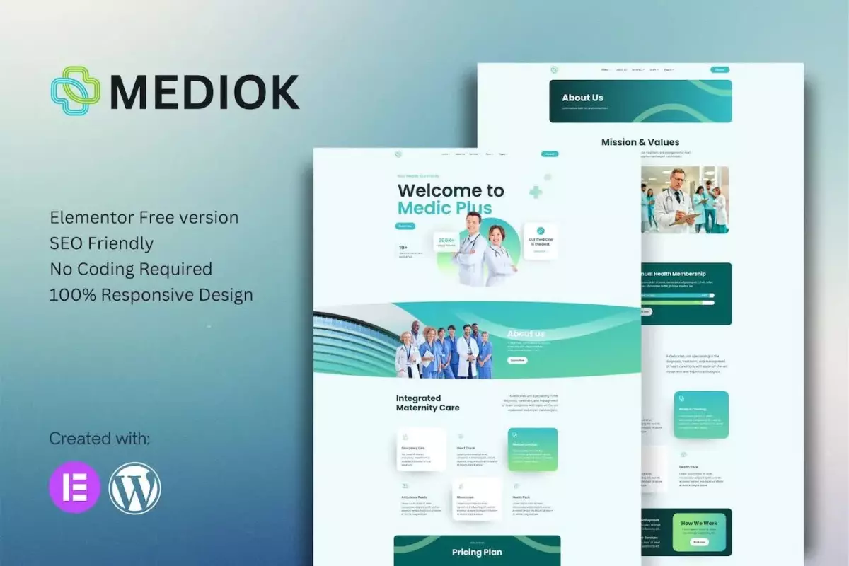 Mediok - Medical Elementor Template