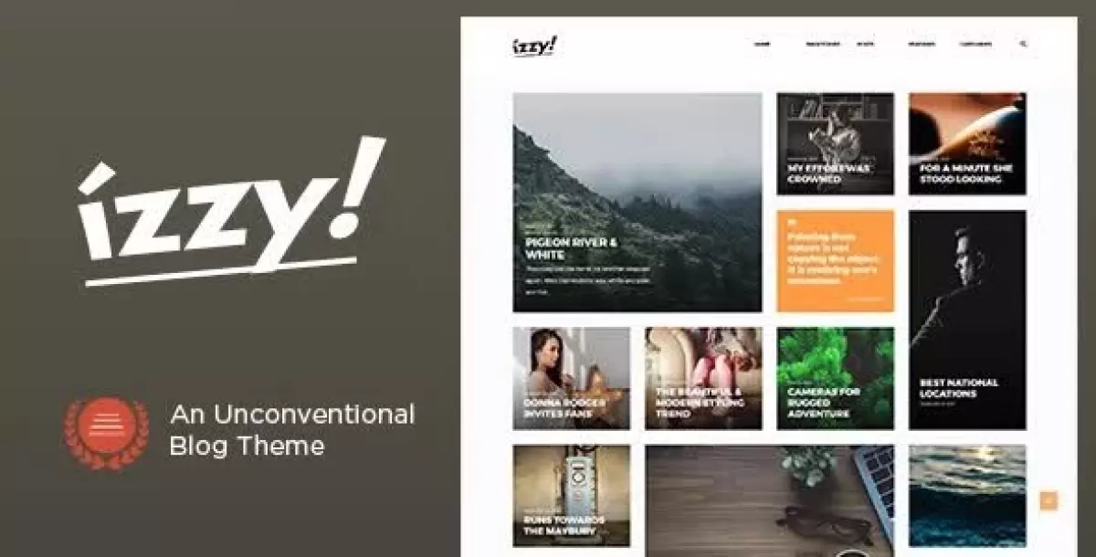 Izzy - An Unconventional Blog Theme