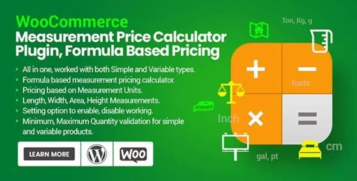 [WISH] WooCommerce Measurement Price Calculator Plugin, Formula Based Pricing - Unit