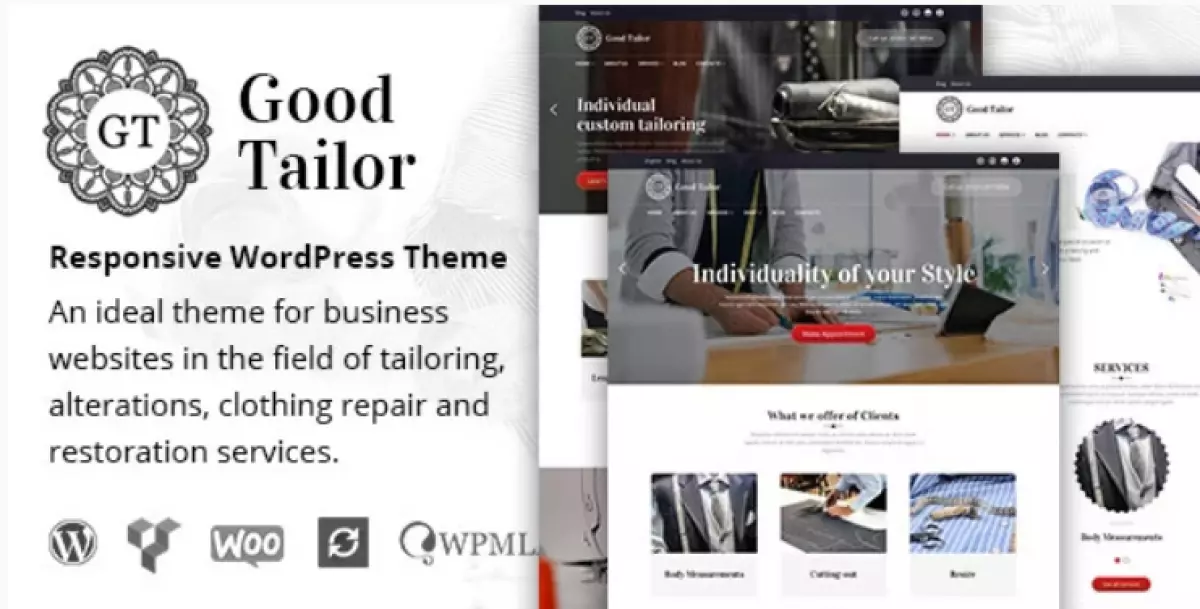 Good Tailor - Fashion &amp; Tailoring Services WordPress Theme