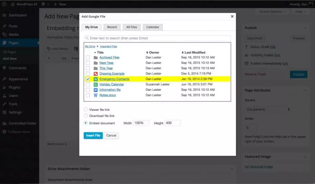 Google Drive Embedder for WordPress Enterprise