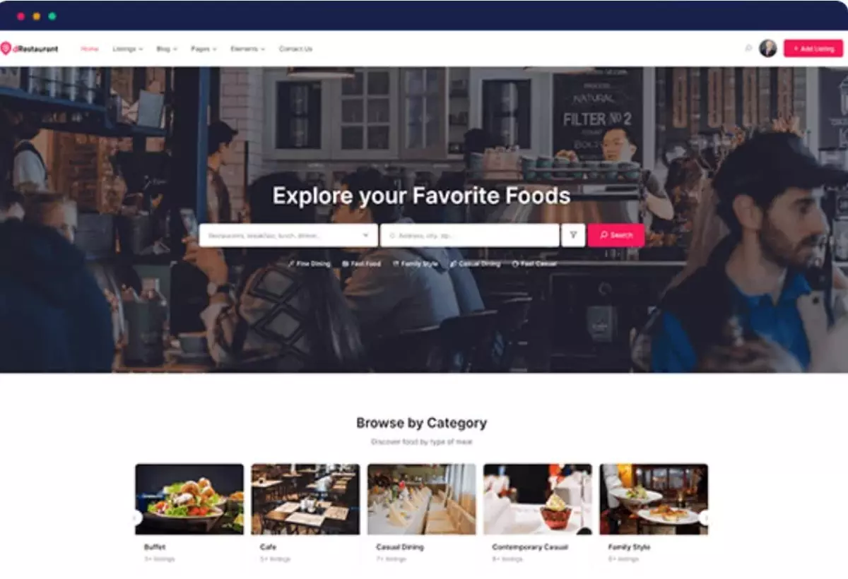 [WISH] dRestaurant - Restaurant Directory Theme for