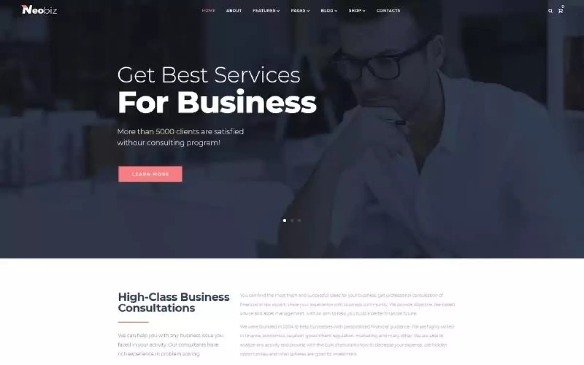 Neobiz - Corporate WordPress Elementor Theme WordPress Theme