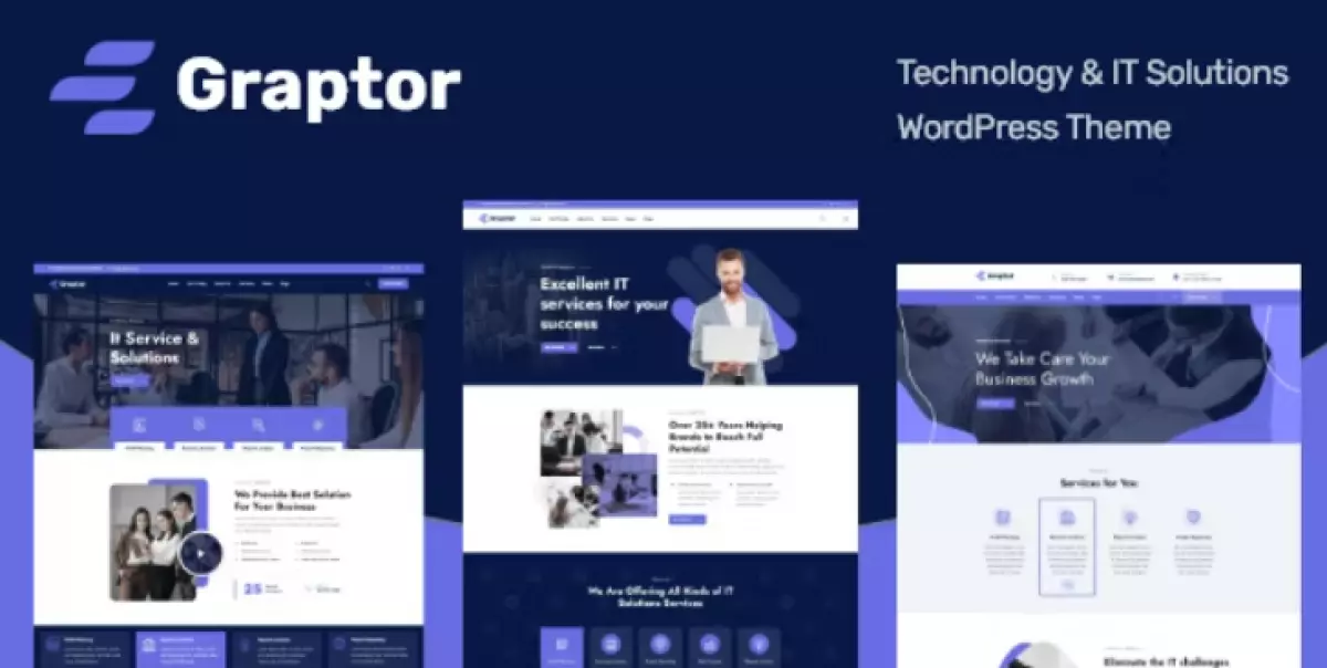 Graptor - Technology &amp; IT Solutions WordPress Theme