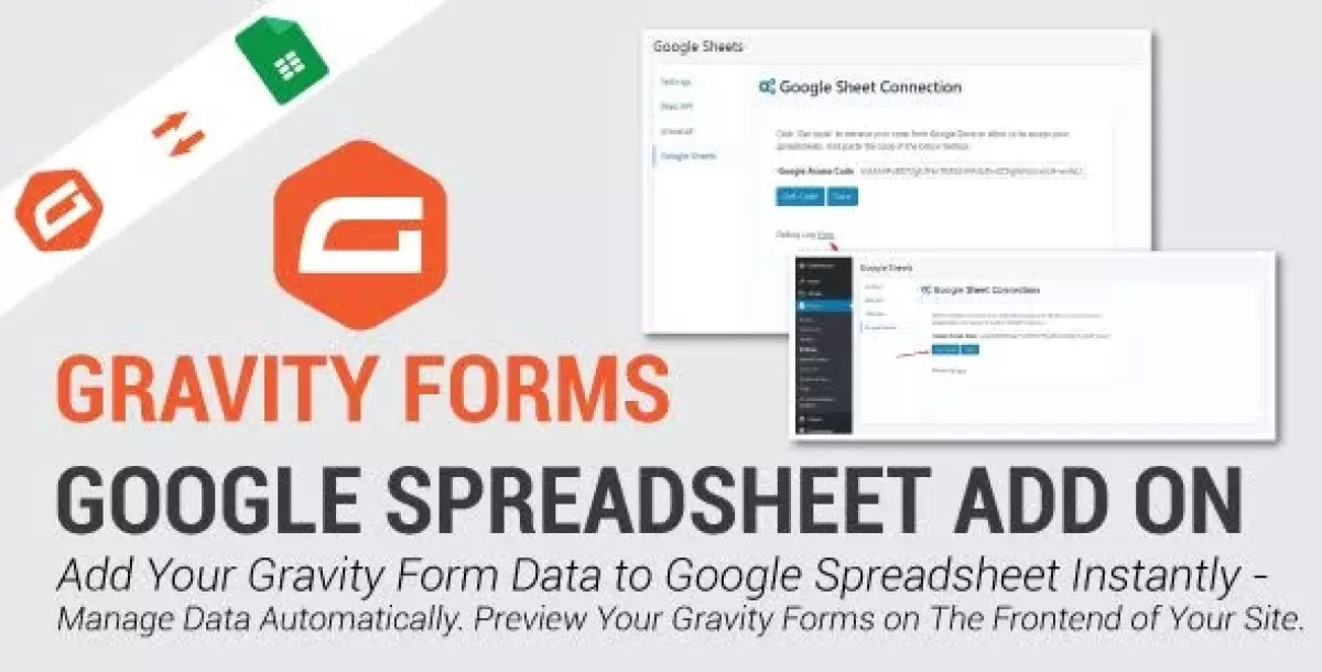 Google Spread Sheet In Gravity Forms 1.0.9