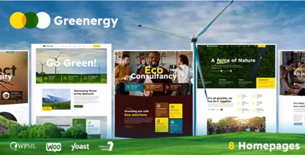 Greenergy - Ecology &amp; Environment WordPress Theme