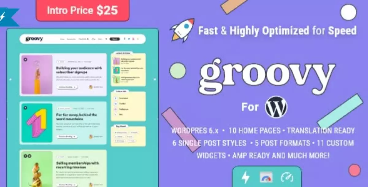 Groovy - Modern & Lightweight Blog for WordPress 1.1.0